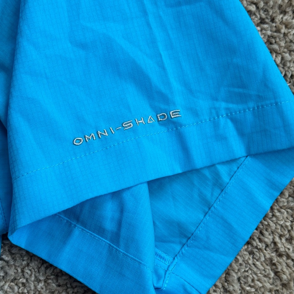 EUC Men’s Blue Echo Tamiami II Omni-Shade Columbia Short Sleeve Polo Size XL - Picture 9 of 14